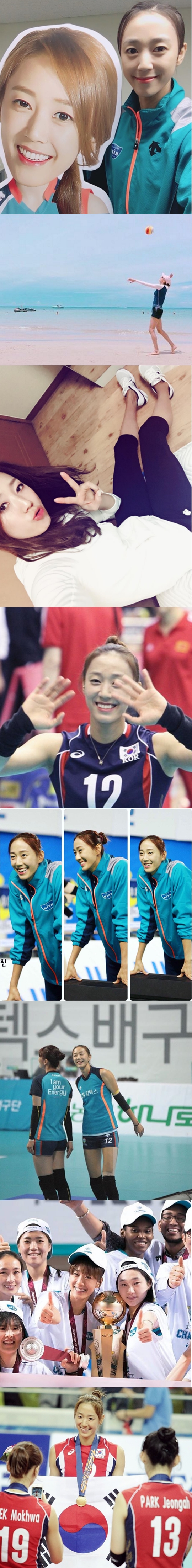 여자프로배구를 대표하는 미녀, 한송이(사진=인스타그램)