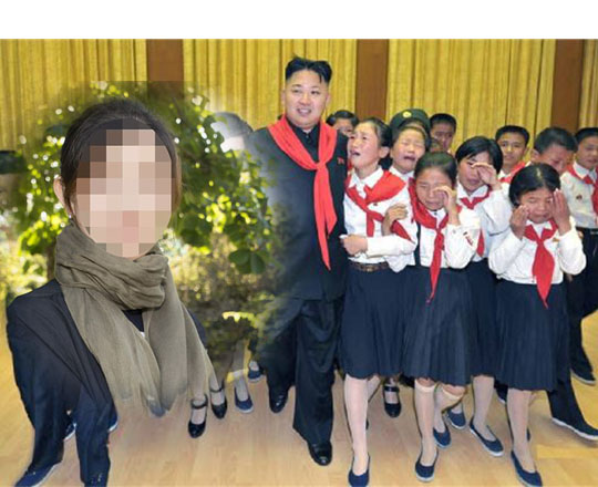 김정은의 만행을 폭로한 탈북자 (사진 = 더 미러)