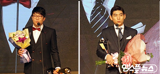KIA 타이거즈 양현종(왼쪽)이 MVP, 넥센 히어로즈 이정후가 신인왕에 올랐다(사진=엠스플뉴스 김근한 기자)