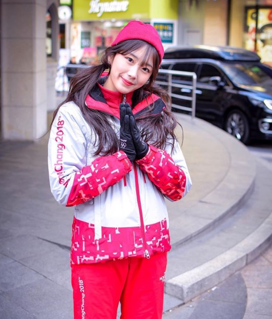 평창올림픽 홍보대사로 강추위속 미모를 자랑한 안지현(사진=인스타그램)