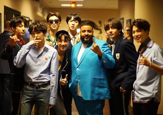 존 레전드, 타이라 뱅크스, DJ 칼리트와 방탄소년단 (사진 = 트위터, 인스타그램)