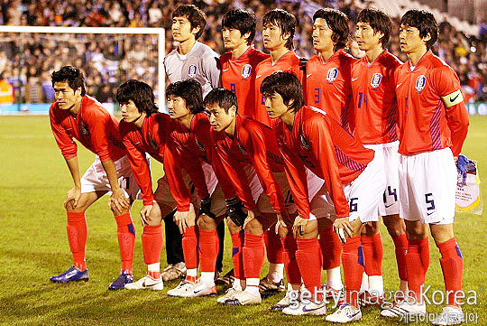 한국 축구 대표팀 수문장이었던 김용대(사진 맨 왼쪽 위)(사진=게티이미지코리아)