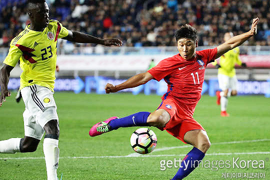 한국 축구 대표팀 공격수 이근호(사진 오른쪽)(사진=게티이미지코리아)