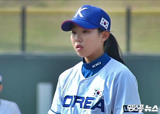 한국 여자야구대표팀 에이스 투수 김라경(사진=엠스플뉴스)