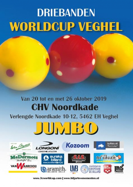 2019 네덜란드 베그헬 당구 월드컵 공식 포스터