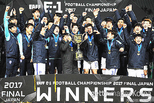 한국 축구 대표팀이 EAFF E-1 챔피언십 3연패에 도전한다(사진=게티이미지코리아)