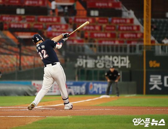 김재환은 2016시즌부터 지난해까지 3년 연속 30홈런 이상을 때려낸 슬러거다(사진=엠스플뉴스)