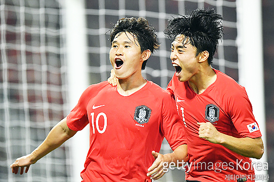 한국 U-23 축구 대표팀 이동경(사진 왼쪽부터), 이동준(사진=게티이미지코리아)