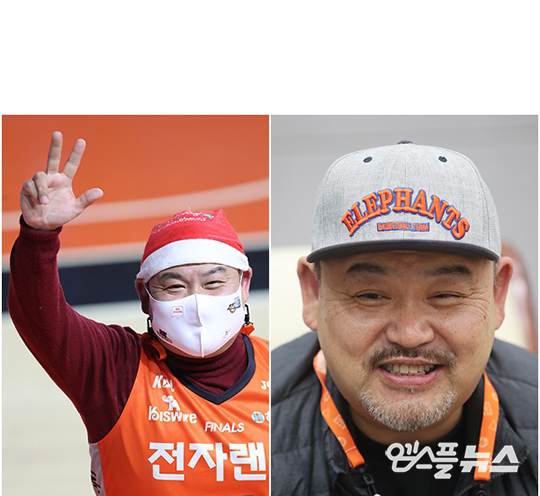 “뜨리 뜨리 뜨리 뜨리 포~인트“...함석훈 아나운서, '농구는 내인생!'(강명호 기자)