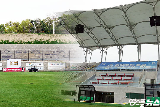 김포FC는 2021시즌부터 축구전용구장인 김포 솔터축구장을 홈구장으로 활용 중이다(사진=엠스플뉴스 이근승 기자)