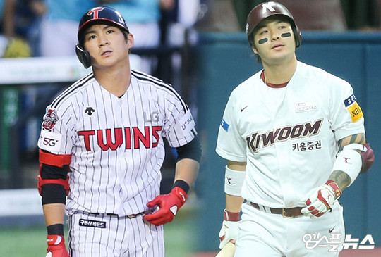 지난해까지 악성 댓글에 시달렸던 LG 내야수 오지환(왼쪽)과 키움 내야수 박병호(오른쪽)(사진=엠스플뉴스)