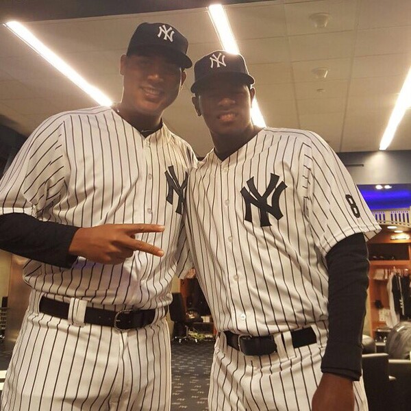 양키스 시절의 이반 노바와 루이스 세베리노(사진=이반 노바 SNS)