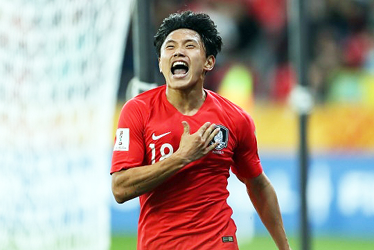 조영욱은 2019년 폴란드에서 열린 U-20 월드컵에서 한국의 준우승을 이끌었다(사진=대한축구협회)