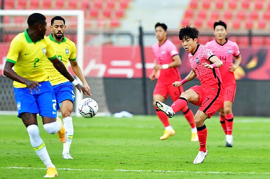 한국 U-23 축구 대표팀의 2020 도쿄 올림픽 본선 진출에 앞장섰던 김대원(사진=대한축구협회)