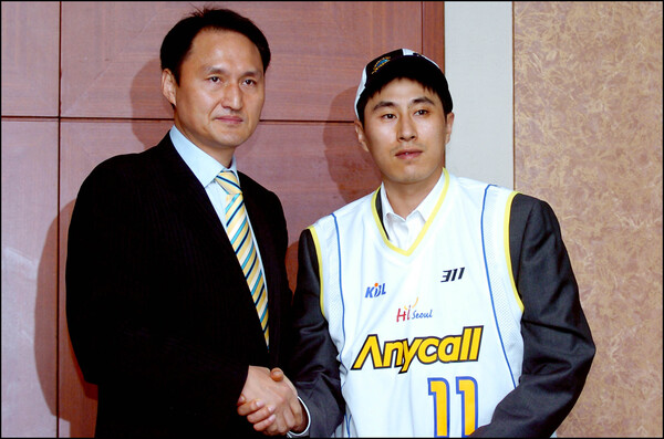 2007년 전주 KCC 이지스를 떠나 서울 삼성 썬더스로 이적해야만 했던 이상민. 이 이적은 이상민의 의지와 100% 무관했다(사진=KBL)