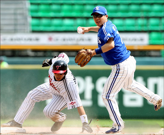 박진만 대행의 현역 시절(사진=삼성)