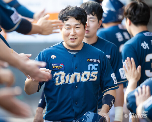 다시 찾은 양의지의 미소(사진=NC)