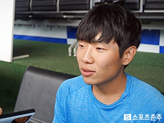 삼성 내야수 김지찬(사진=스포츠춘추 김근한 기자)