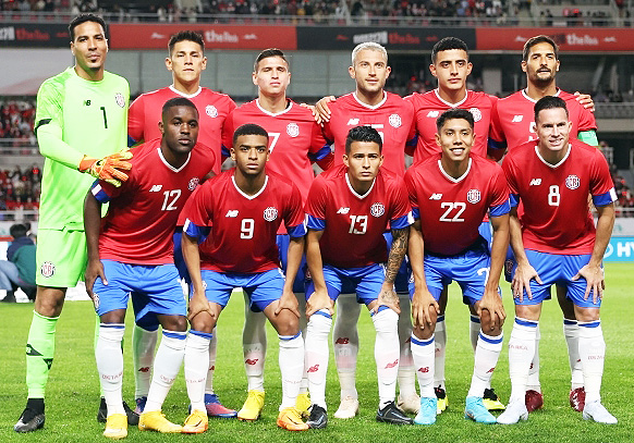 9월 23일 한국과의 친선경기에 나선 코스타리카 축구 대표팀(사진=대한축구협회)