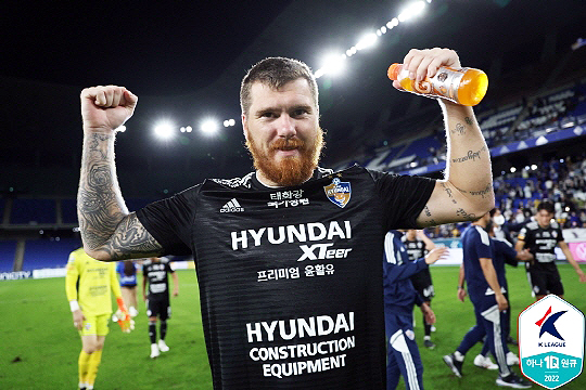 울산 현대 스트라이커 마틴 아담(사진=한국프로축구연맹)