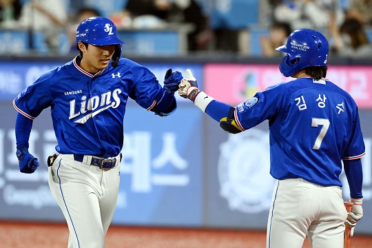 이재현은 왕조 유격수 김상수의 뒤를 이을 후계자로 성장할 가능성을 보여줬다(사진=삼성)