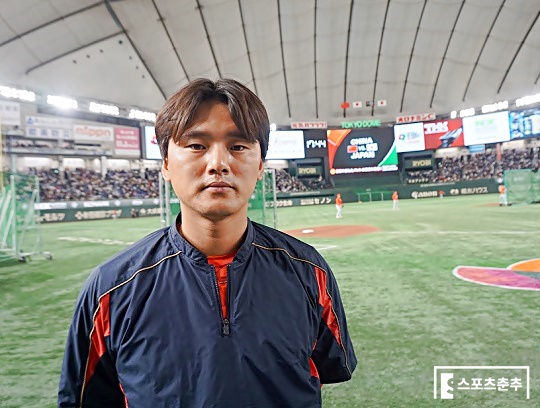 2023 WBC 대회에 중국 대표팀으로 참가한 KT WIZ 소속 투수 주권(사진=스포츠춘추 김근한 기자)