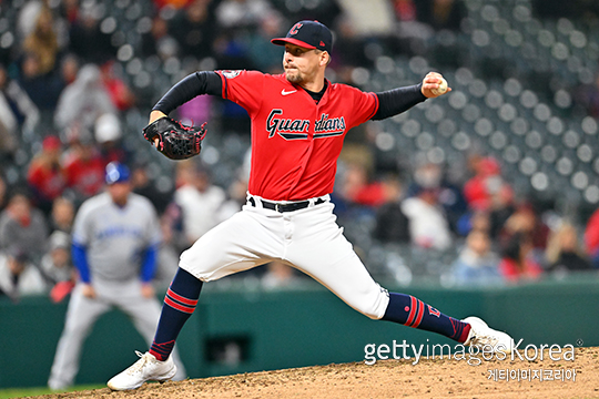 맥카티는 2022시즌 클리블랜드 유니폼을 입고 MLB에서 활약했다(사진=게티이미지코리아)