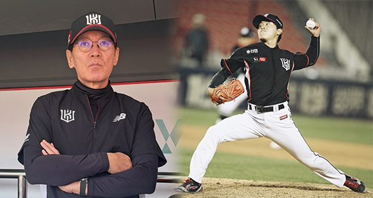 KT 사령탑 이강철 감독(사진 왼쪽부터), 투수 전용주(사진=스포츠춘추, KT)