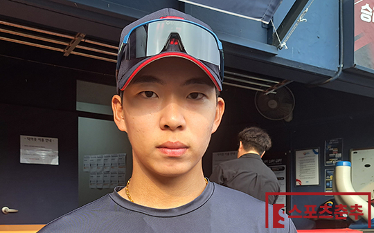 롯데 신인 외야수 김민석(사진=스포츠춘추 김종원 기자)