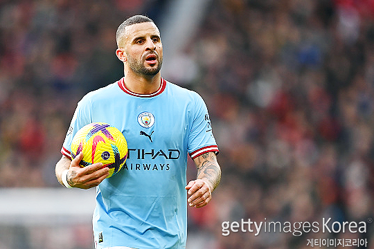 맨체스터 시티 수비 핵심 카일 워커(사진=게티이미지코리아)