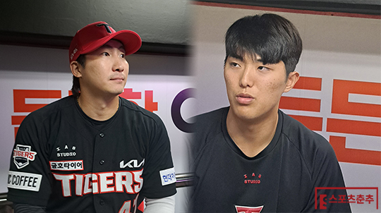 KIA 외야수 나성범(사진 왼쪽부터), 좌완 이의리(사진=스포츠춘추 김종원 기자)