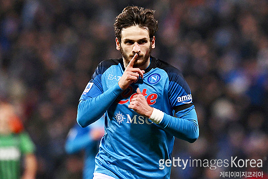 2022-2023시즌 SSC 나폴리의 이탈리아 세리에 A 우승을 이끈 크바라츠헬리아(사진=게티이미지코리아)