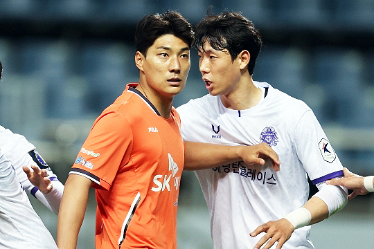 제주 유나이티드 시절 득점왕에 올랐던 주민규(사진=한국프로축구연맹)