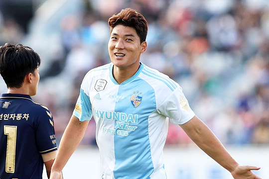 울산 현대 스트라이커 주민규(사진=한국프로축구연맹)