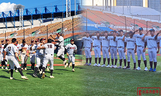 봉황대기 결승 진출 당시 세광고 선수단(사진 왼쪽부터), 대구고 선수단(사진=스포츠춘추 김종원 기자)