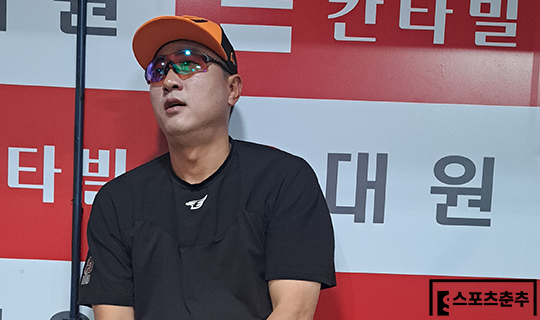 한화 최원호 감독(사진=스포츠춘추 김종원 기자)