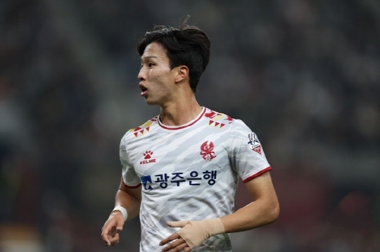 광주 FC 공격수 엄지성(사진=한국프로축구연맹)