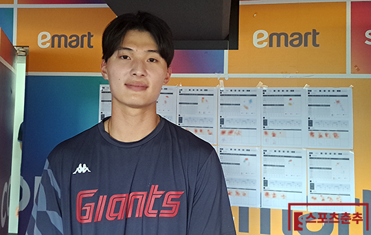 롯데 외야수 윤동희가 항저우 아시안게임 야구대표팀에 추가 승선했다(사진=스포츠춘추 김종원 기자)