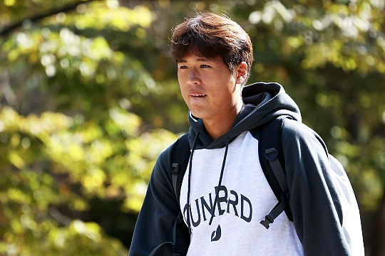 10월 9일 한국 축구 대표팀에 합류한 김주성(사진=대한축구협회)