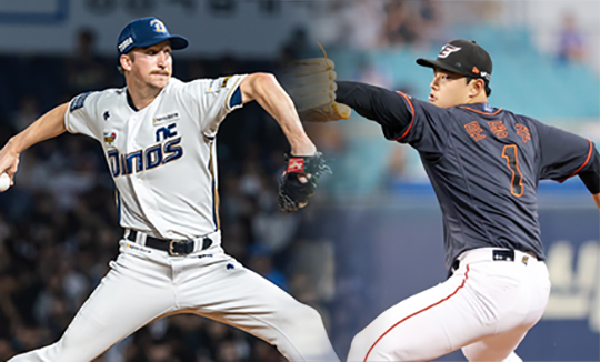 NC 에이스 페디(사진 왼쪽부터), 한화 영건 파이어볼러 문동주(사진=NC, 한화)