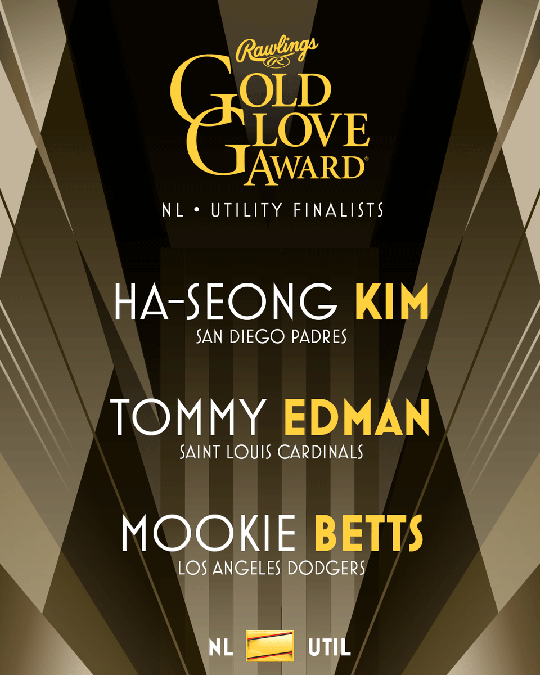 2023시즌 메이저리그(MLB) 내셔널리그 유틸리티 골드글러브 후보(사진=롤링스 베이스볼 SNS)