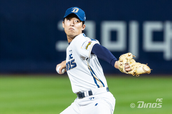 2이닝 호투로 승리의 발판을 놓은 류진욱(사진=NC)