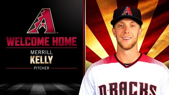2018년 12월 켈리는 애리조나 유니폼을 입으며 MLB 데뷔에 성공했다(사진=애리조나 SNS)