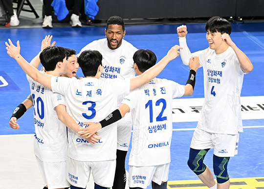 삼성화재 선수단 모습(사진=KOVO)