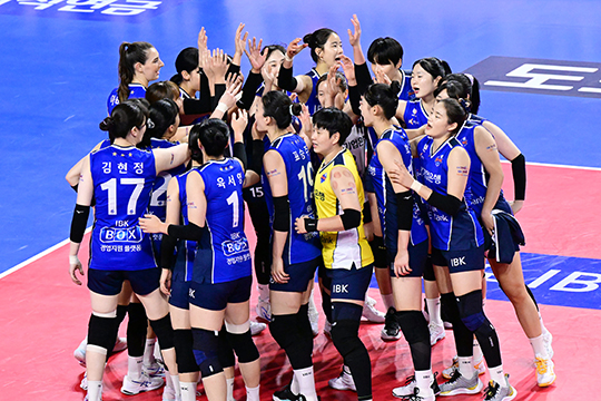 IBK기업은행 선수단 모습(사진=KOVO)