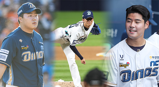 NC 우완 한재승(사진 왼쪽부터), 우완 임형원, 외야수 박시원(사진=NC)
