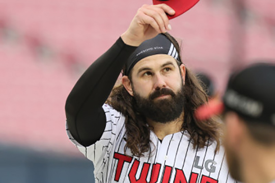 LG의 2023 한국시리즈 1차전 선발 케이시 켈리(사진=LG)