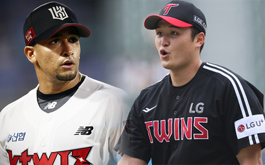 KT 윌리엄 쿠에바스(사진 왼쪽부터), LG 최원태(사진=KT, LG)