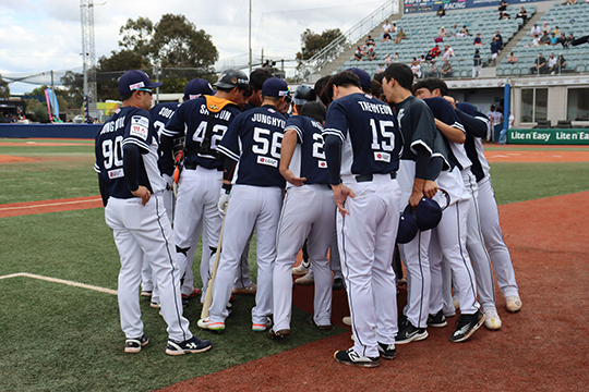 호주프로야구리그(ABL) 일정을 소화하고 있는 질롱 선수단(사진=질롱)