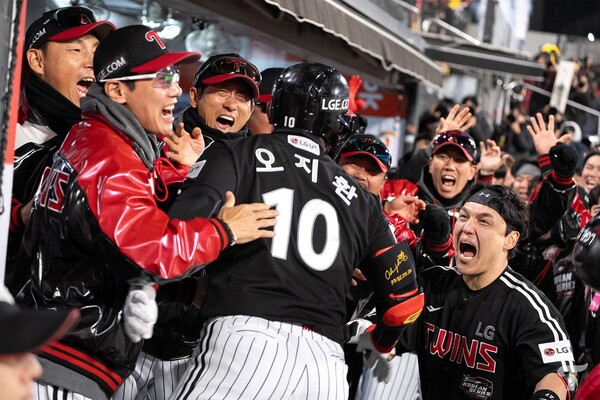 최고점을 찍은 LG의 분위기(사진=LG)